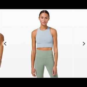 Lululemon Ebb to Train Bra size 6 Chambray